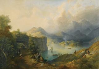 Richard Brydges Beechey - Upper Lake, Killarney, Taken From The Tunnel