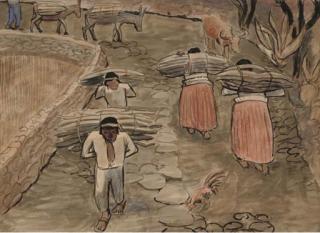 Richard Carline - Carrying Burdens In Mexico