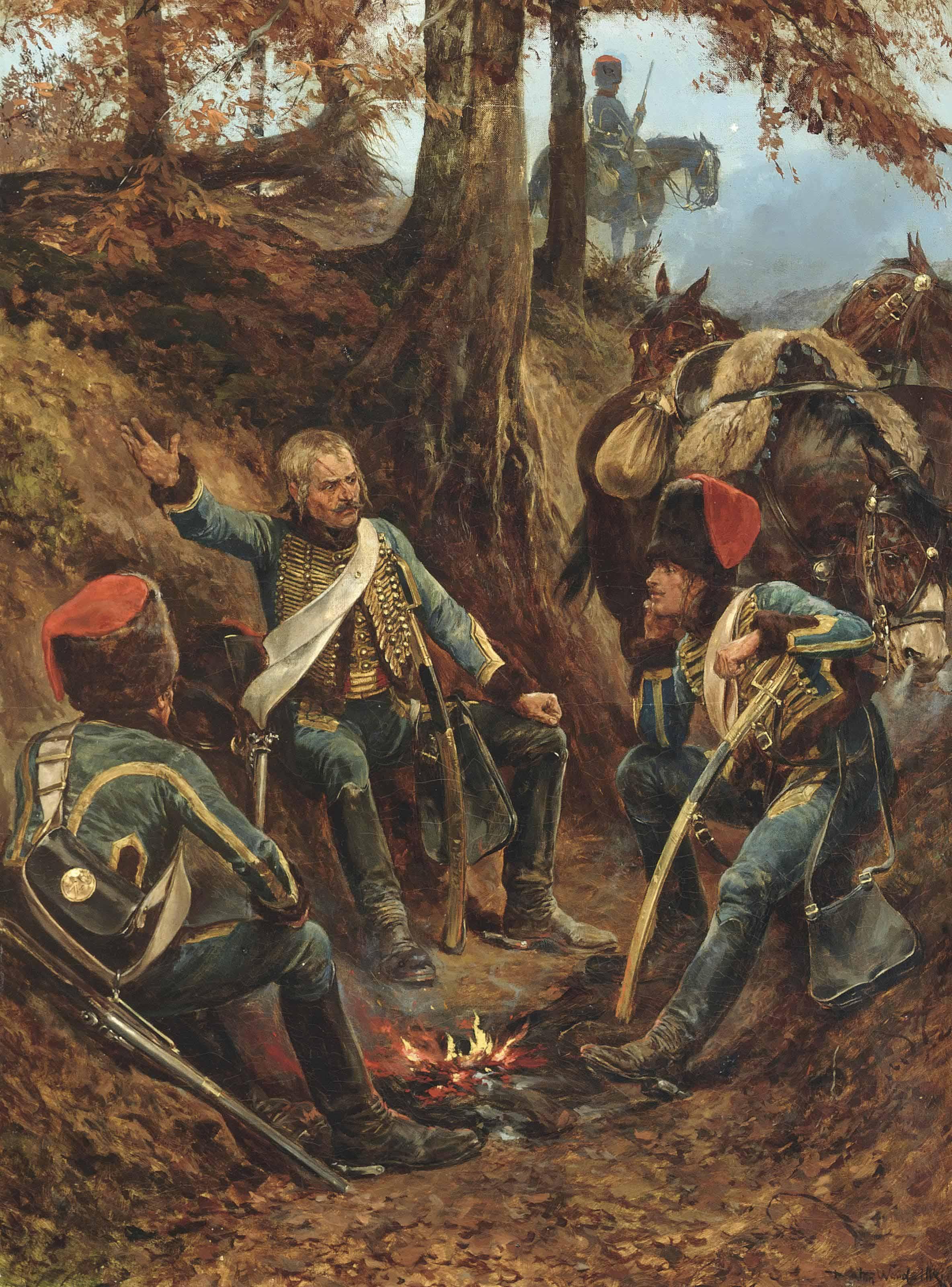 Richard Caton Woodville, R.I., R.O.I. - The sergeant\'s story: \