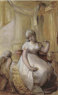 Richard Cosway, R.A. - A Lady At Her Toilet