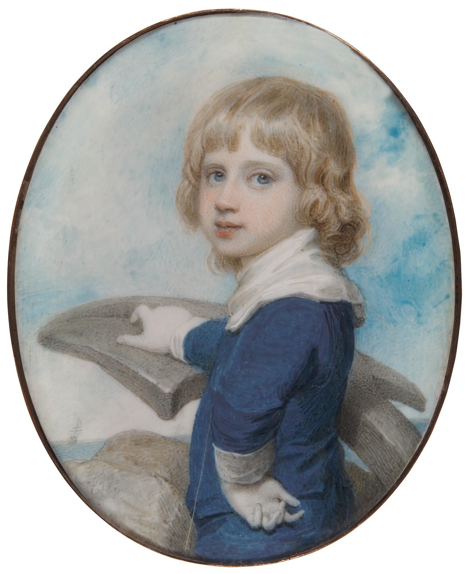 Richard Cosway, R.A. - Portrait Of A Boy