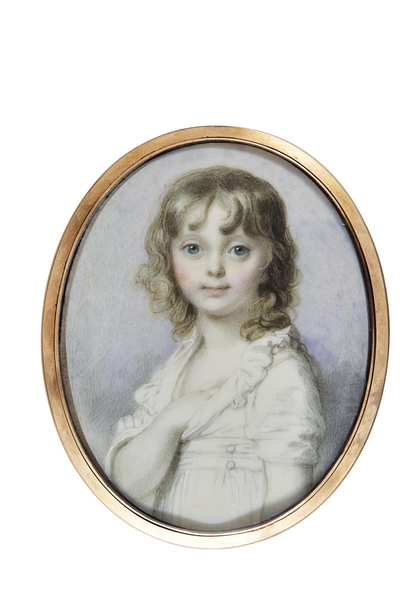 Richard Cosway, R.A. - Portrait Of A Young Boy