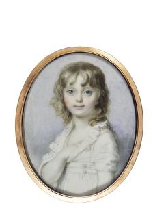 Richard Cosway, R.A. - Portrait Of A Young Boy