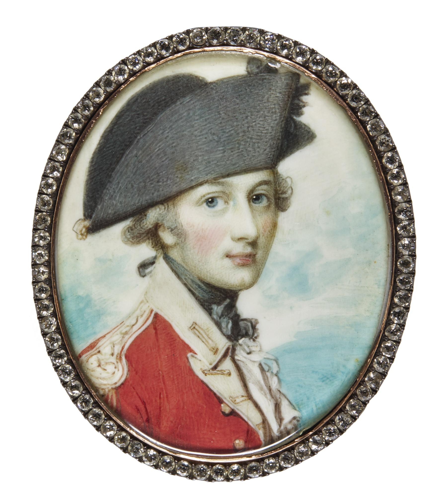 Richard Cosway, R.A. - Portrait Of An Infantry Officer, Called Colonel Parkhurst, Circa 1780