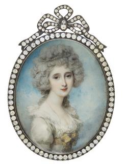 Richard Cosway, R.A. - Portrait Of Henrietta Dundas, Later Viscountess Duncan Of Camperdown (1749-1832)