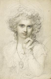 Richard Cosway R.A. - Portrait Of Maria Cosway (1760-1838)