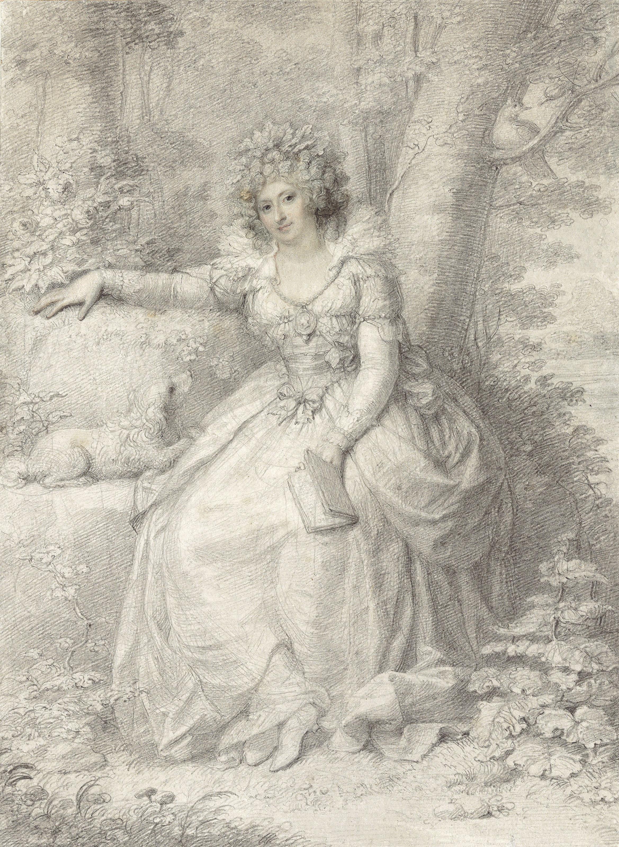 Richard Cosway, R.A. - Portrait of Maria Fitzherbert