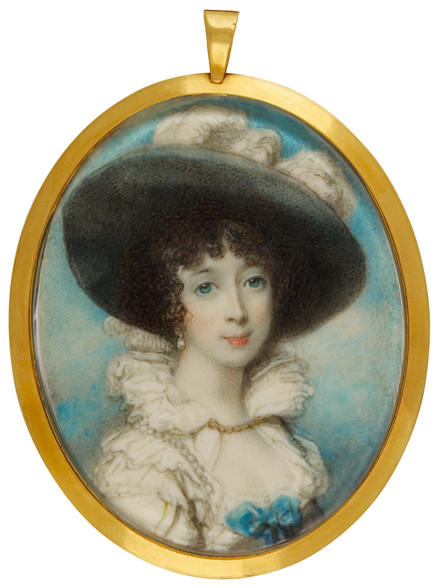 Richard Cosway, R.A. - Portrait Of Marie Henrietta De Montolieu De Saint-Hippolite, Née Modyrode Heywood