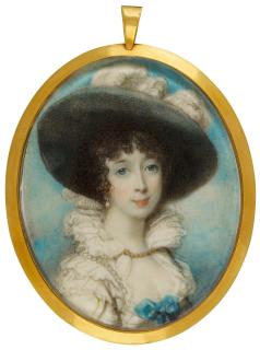 Richard Cosway, R.A. - Portrait Of Marie Henrietta De Montolieu De Saint-Hippolite, Née Modyrode Heywood
