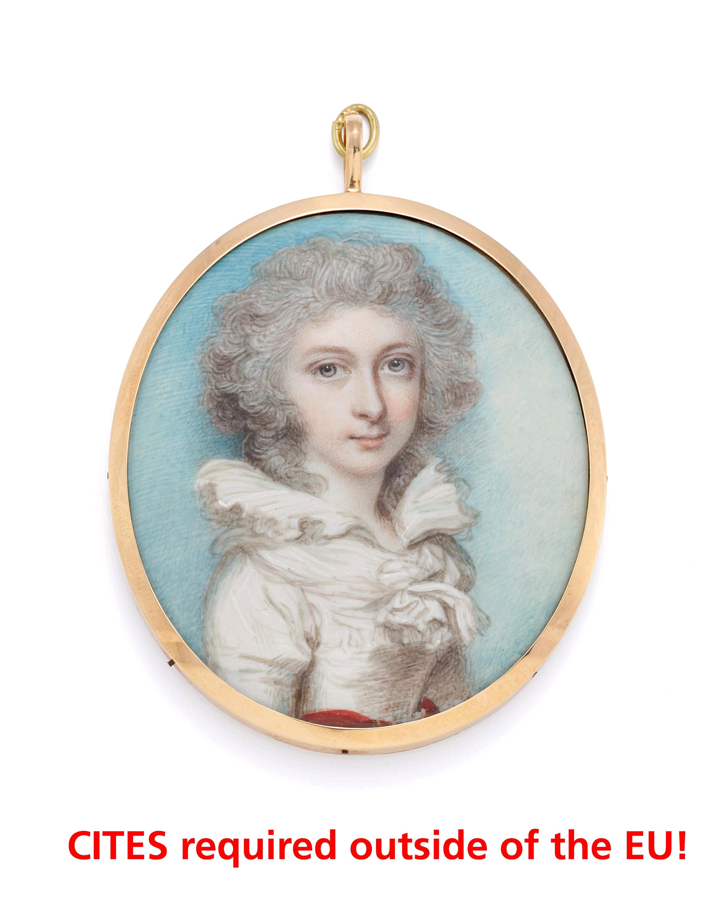 Richard Cosway - Portrait einer vornehmen Dame