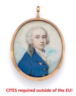Richard Cosway - Portraitminiatur eines Herren (Barrington Price?)