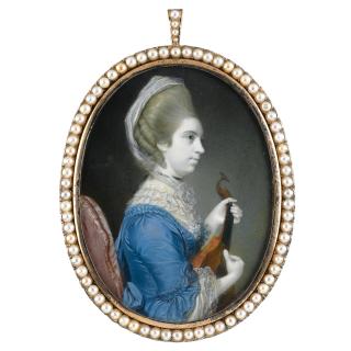 Richard Crosse - Portrait Of A Lady, Probably Elizabeth Cobley