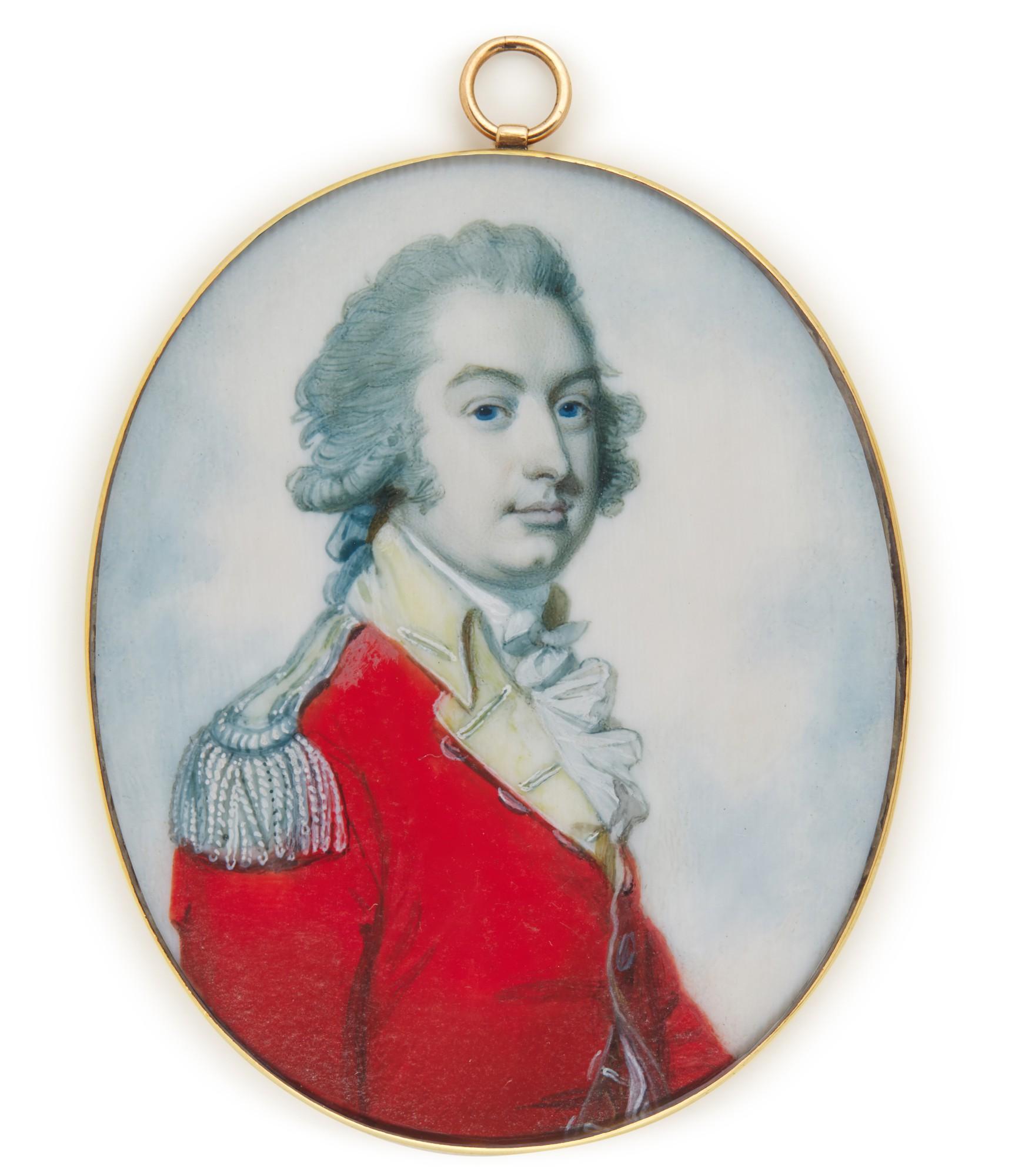 Richard Crosse - Portrait of Joseph England (d. 1792) of the 38th Regiment, circa 1785