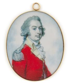 Richard Crosse - Portrait of Joseph England (d. 1792) of the 38th Regiment, circa 1785
