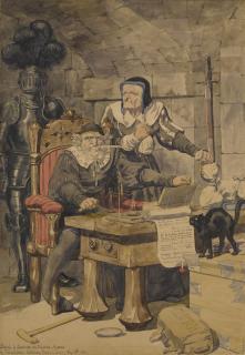 Richard Dadd - British sketch To Illustrate The Passions - Avarice