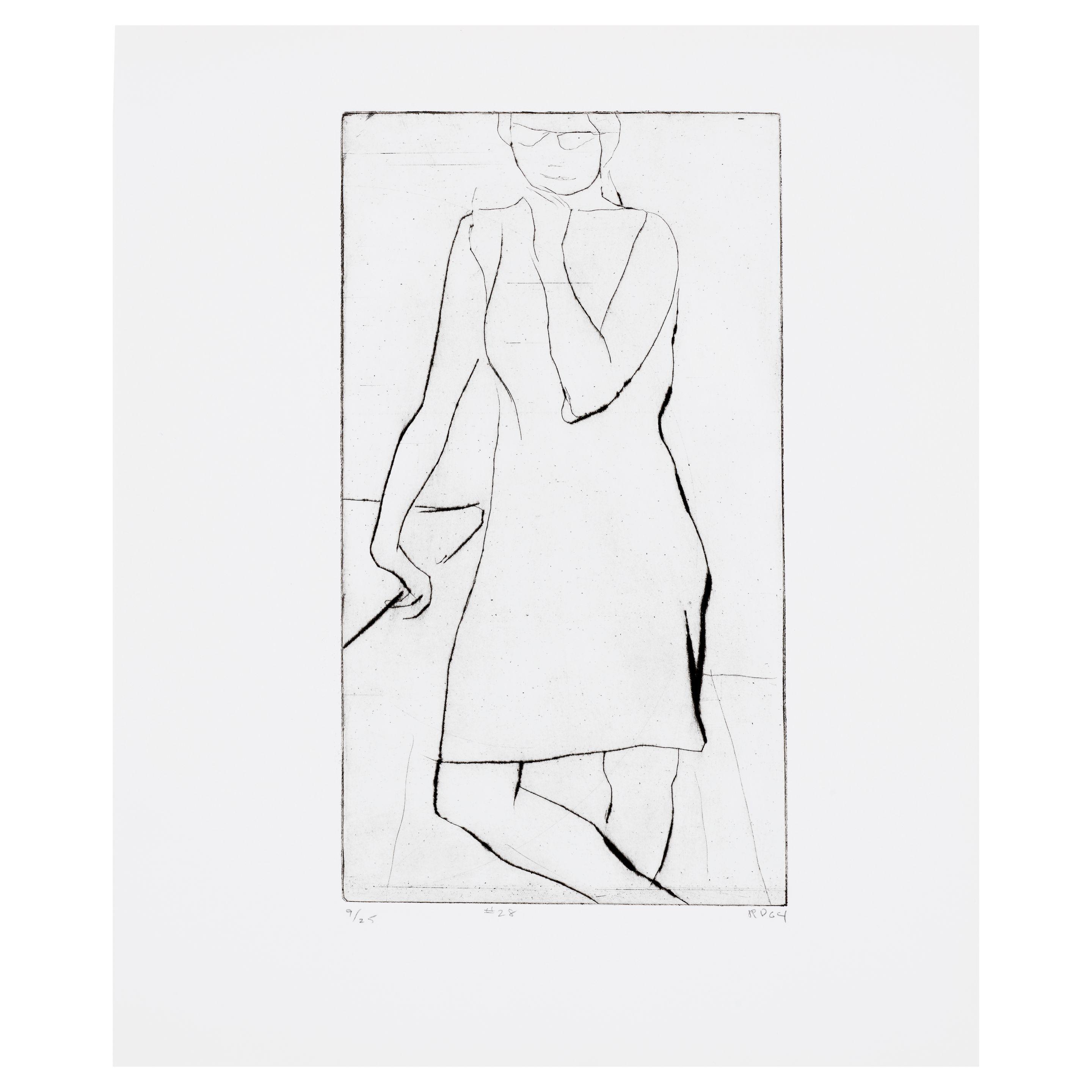 Richard Diebenkorn - #28 (Kathan Brown), from 41 Etchings Drypoints