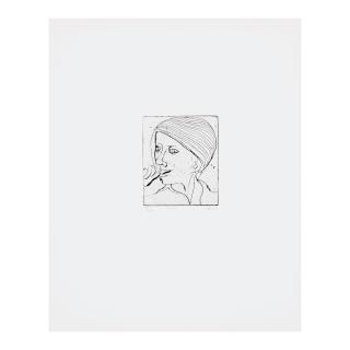 Richard Diebenkorn - #40 (Phyllis), from 41 Etchings Drypoints
