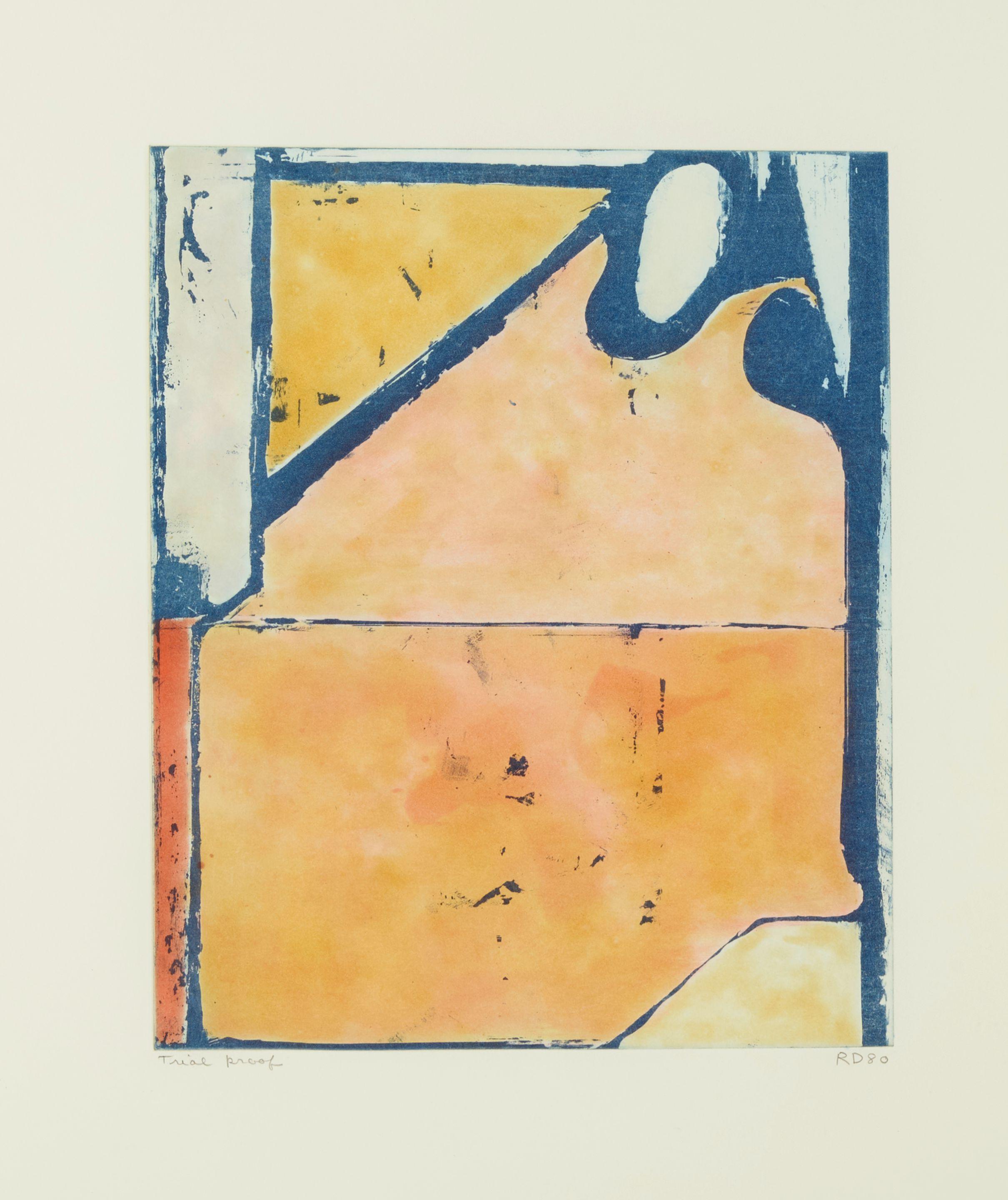 Richard Diebenkorn - Blue Loop, from Eight Color Etchings