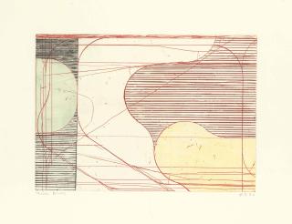 Richard Diebenkorn - Construct (Drypoint), from Eight Color Etchings