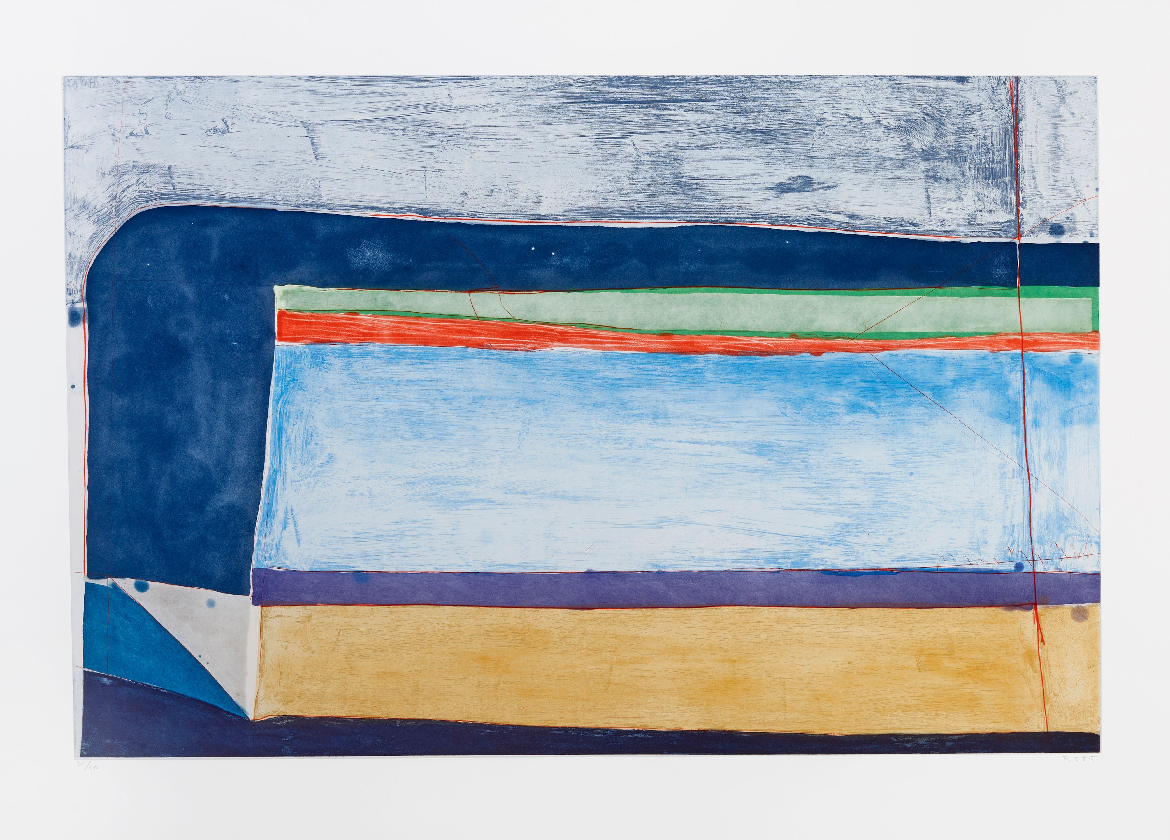 Richard Diebenkorn - Indigo Horizontal
