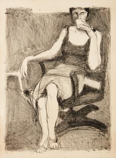 Richard Diebenkorn - Seated Woman Drinking from Cup