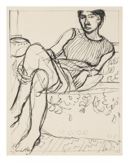 Richard Diebenkorn - Seated Woman In Striped Dress