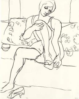 Richard Diebenkorn - Seated Woman On Sofa