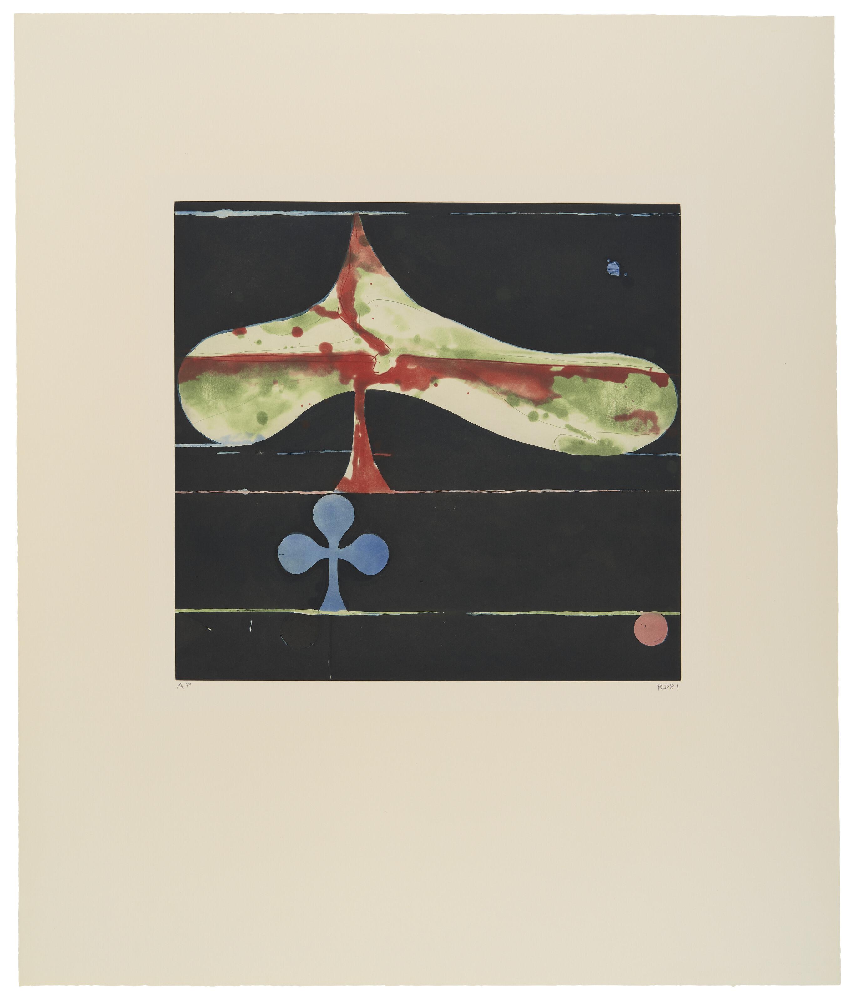 Richard Diebenkorn - Spreading Spade, from Clubs and Spades