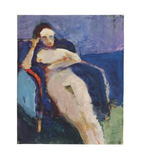 Richard Diebenkorn - Untitled (Nude Woman in Blue Chair)