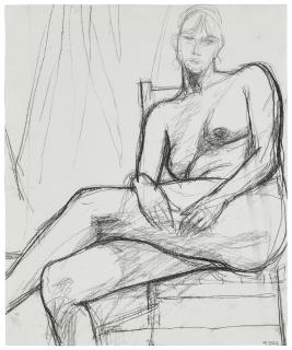 Richard Diebenkorn - Untitled (Seated Nude with Legs Crossed)