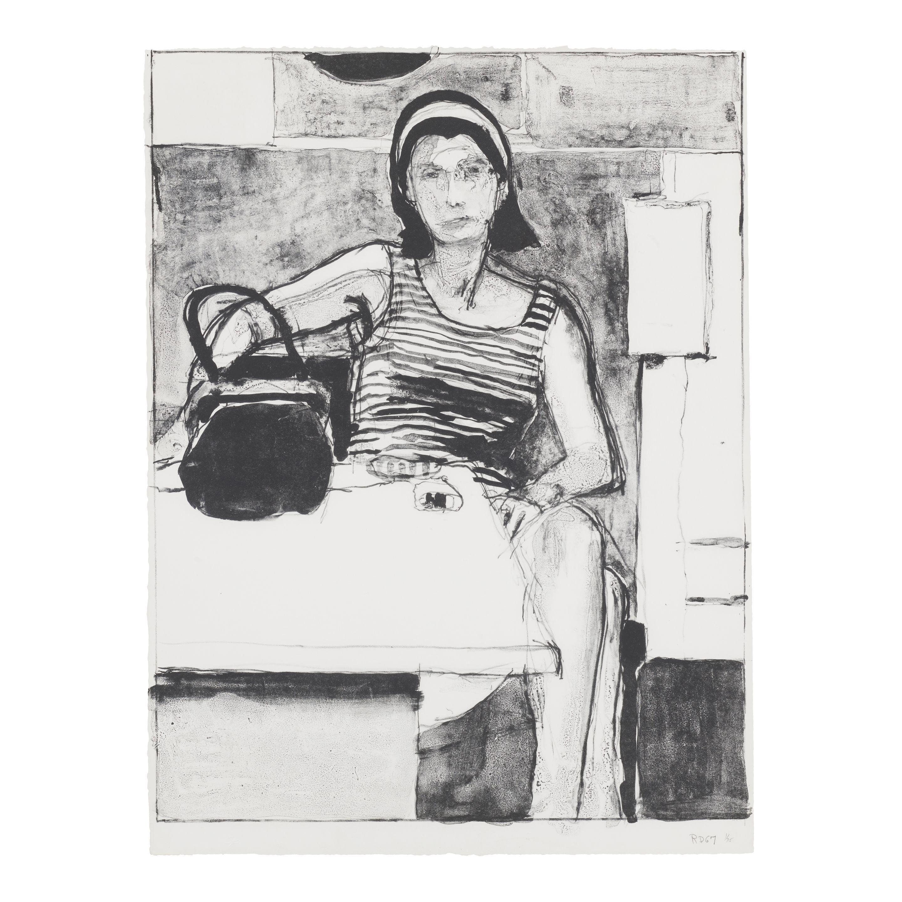 Richard Diebenkorn - Untitled (Woman Seated at the Table), pl. 3, from 10 West Coast Artists