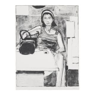 Richard Diebenkorn - Untitled (Woman Seated at the Table), pl. 3, from 10 West Coast Artists