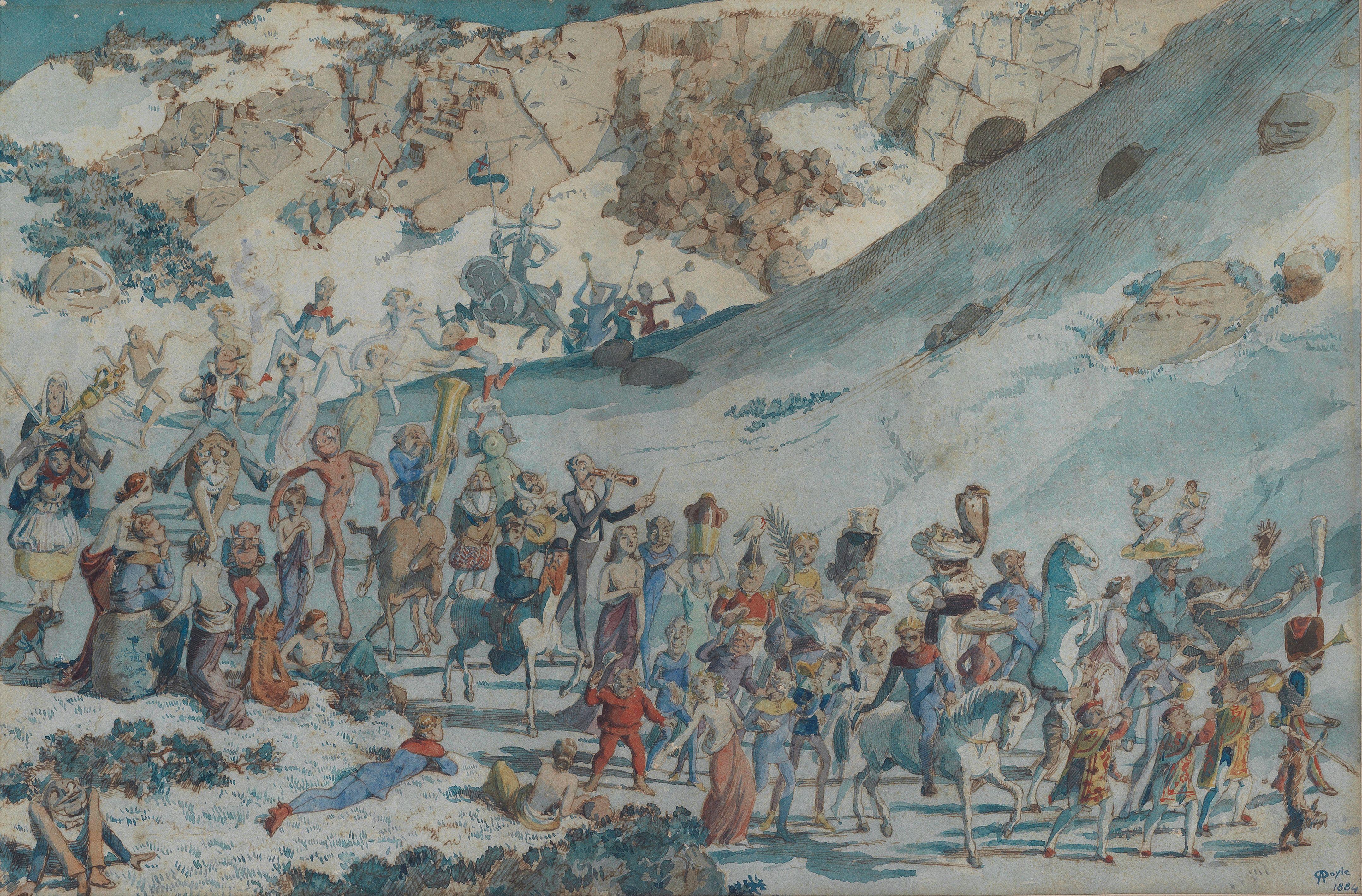 Richard Doyle - A jubilant procession