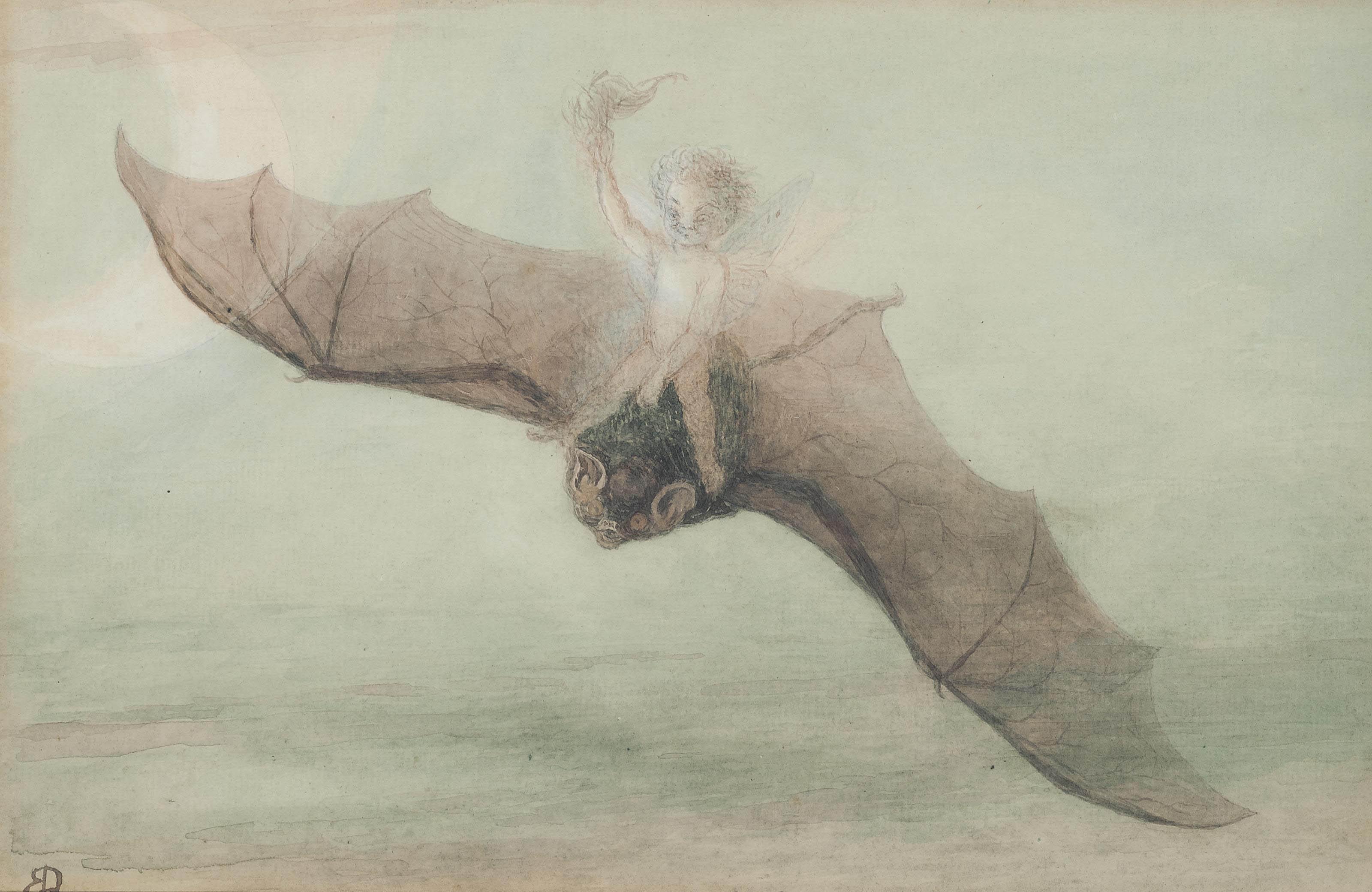 Richard Doyle - The fairy\'s flight