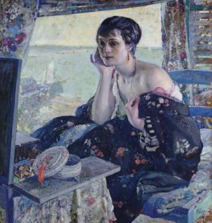 Richard E. Miller - Woman by a Window