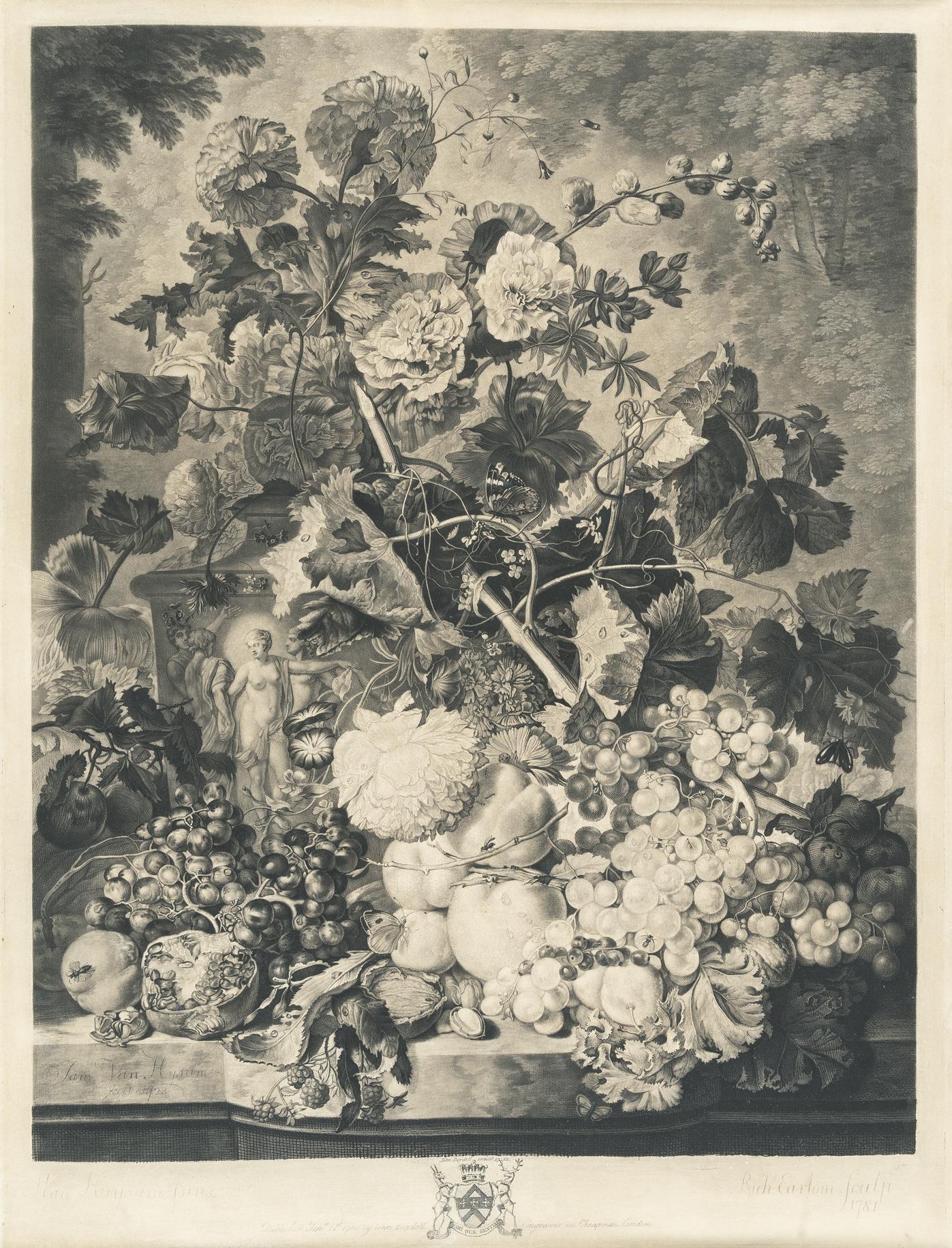 Richard Earlom - 2 Bll.: A Flower Piece – A Fruit Piece