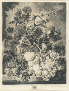 Richard Earlom - 2 Bll.: A Flower Piece – A Fruit Piece