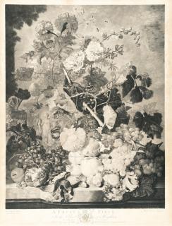 Richard Earlom - 2 Bll.: A Flower Piece – A Fruit Piece