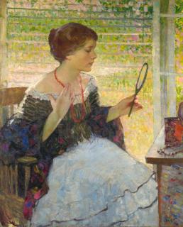 Richard Edward Miller - Young Woman at Her Dressing Table