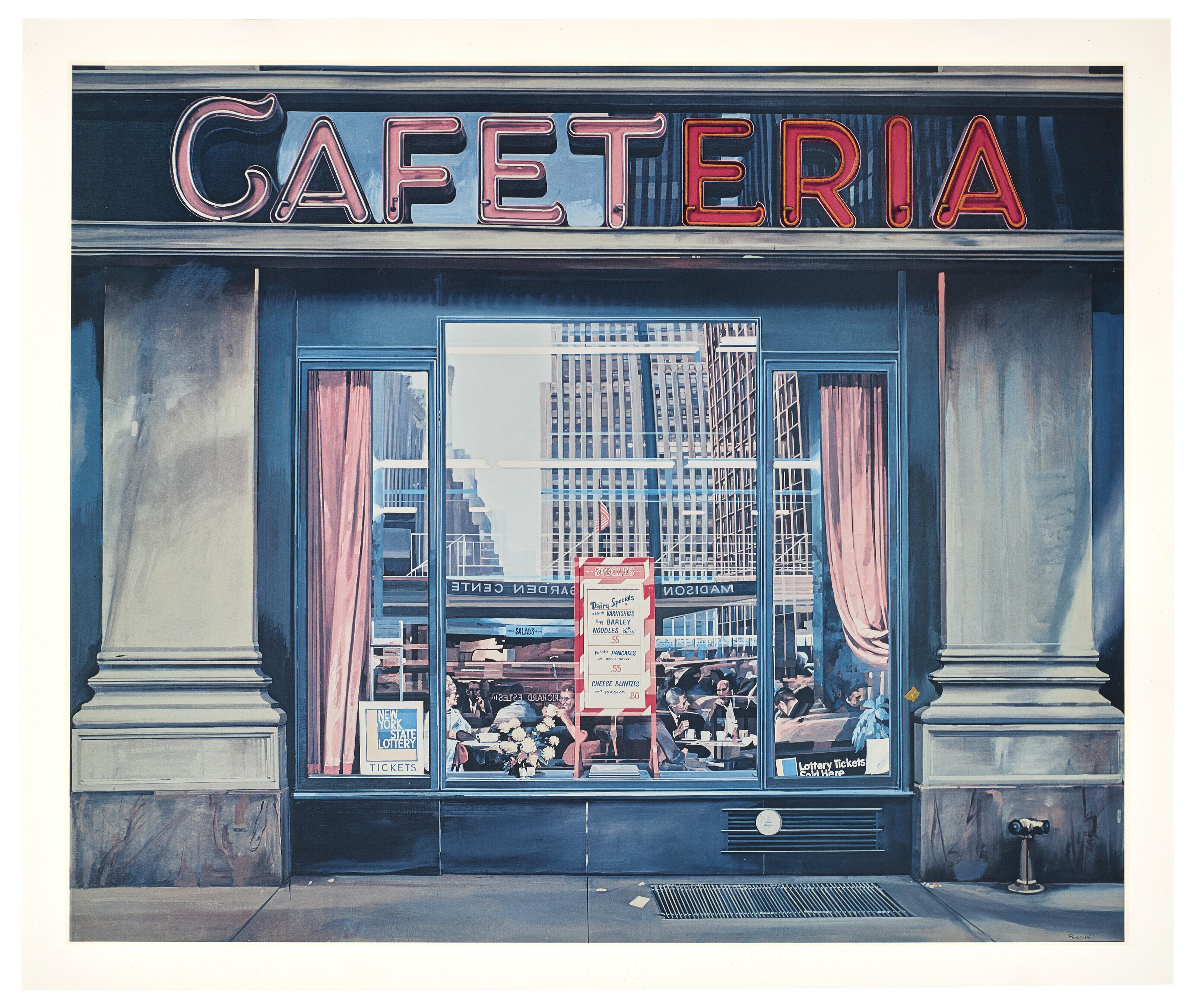 Richard Estes - Cafeteria, From Radical Realism I