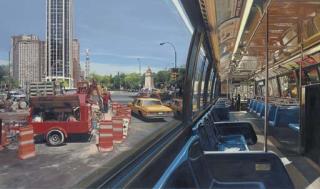 Richard Estes - Columbus Circle