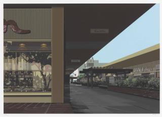Richard Estes - Lakewood Mall, From Urban Landscapes No. 3