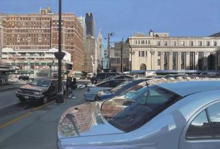 Richard Estes - Looking East On 31St Street From 8Th Avenue