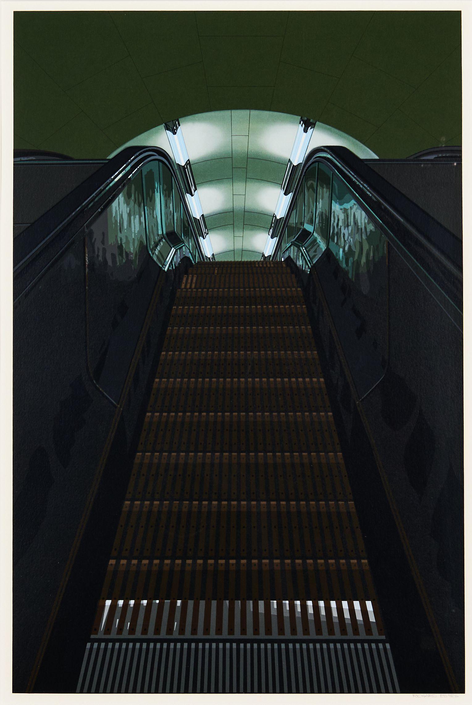 Richard Estes - Piccadilly Station from the portfolio Urban Landscapes No. 2