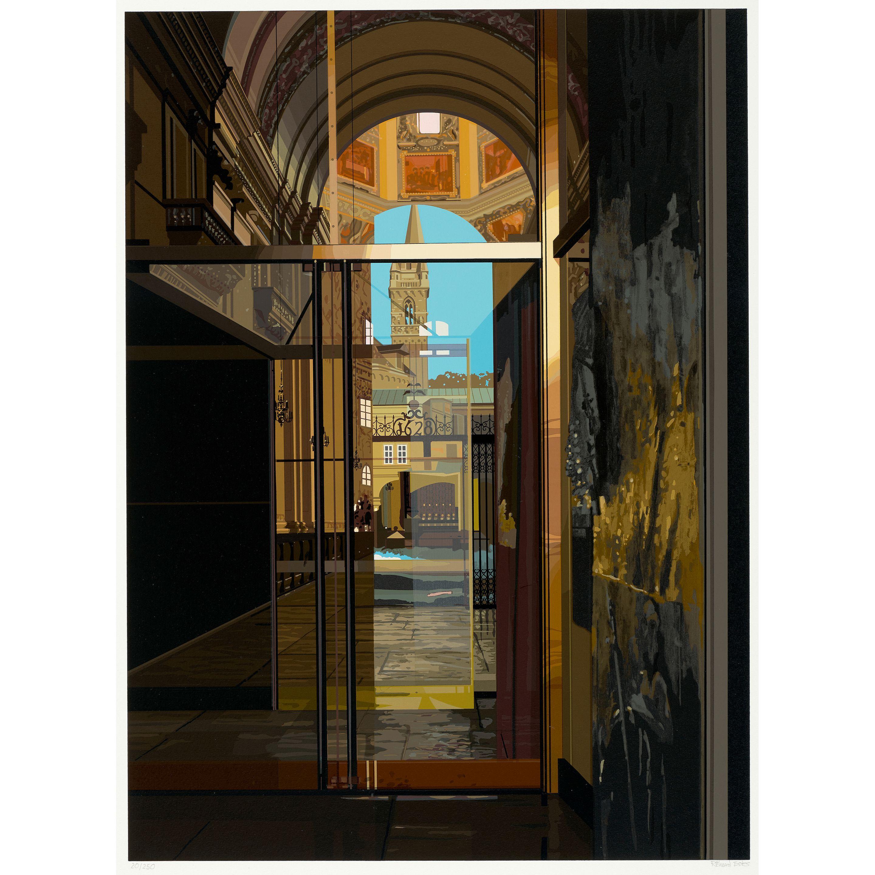 Richard Estes - Salzburg Cathedral, from Urban Landscapes I