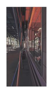 Richard Estes - Scaffolding, Broadway