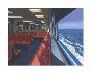 Richard Estes - Staten Island Ferry Interior