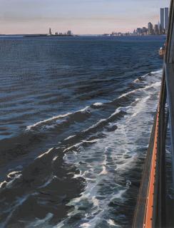 Richard Estes - Staten Island Ferry With View Of Manhattan Ii