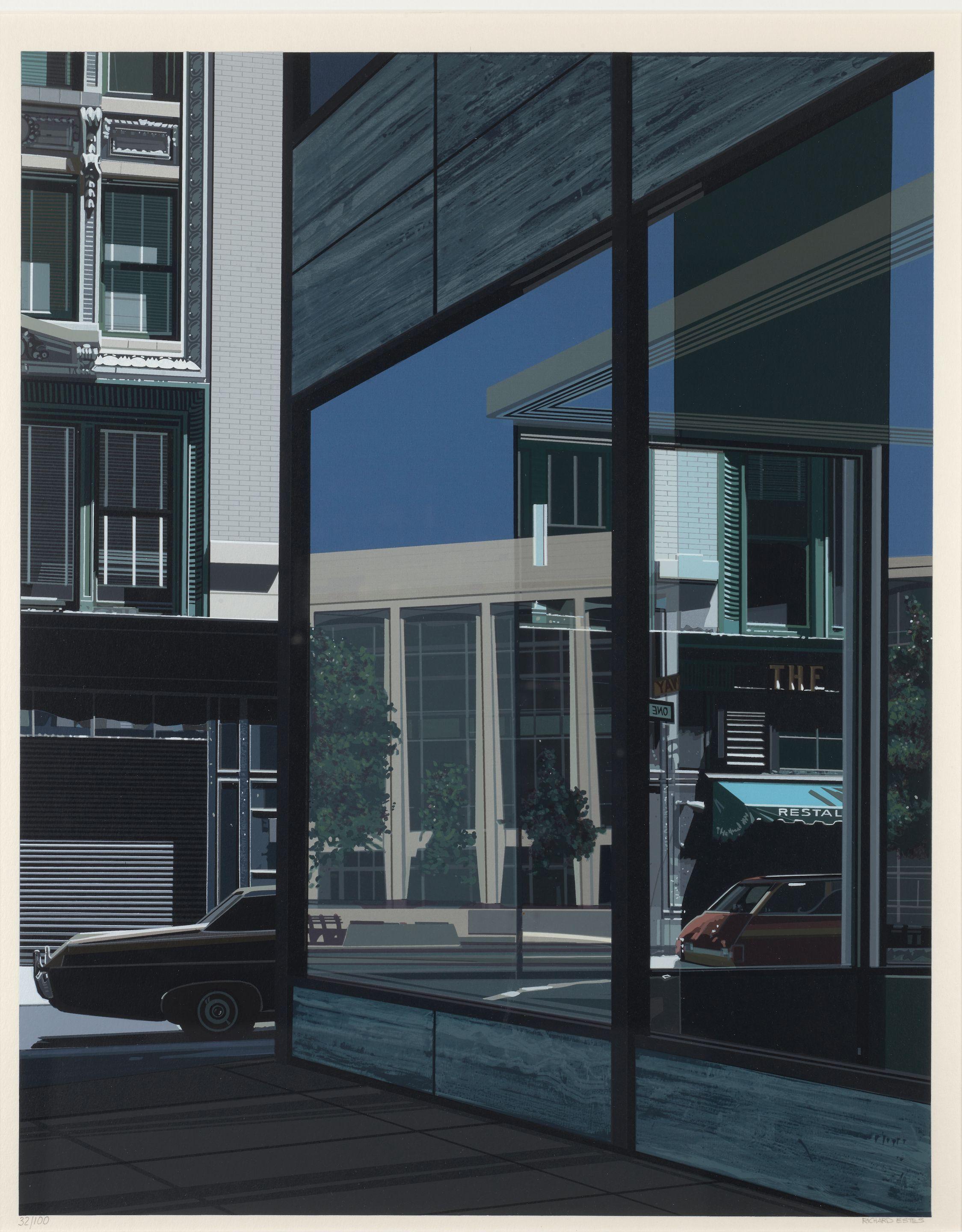 Richard Estes - The Ginger Man, from Urban Landscapes No. 2