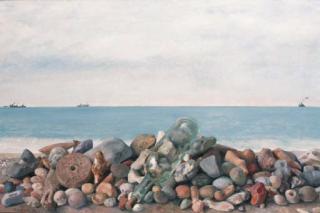 Richard Eurich, R.A. - Bottle on a Beach